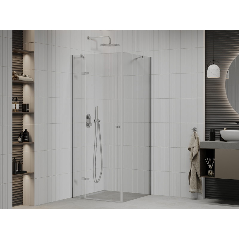 Mexen Roma klizna kabina 80 x 80 cm, prozirna, krom - 854-080-080-01-00