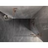 Mexen Lunar L cabine de douche pivotante droite 70 x 70 cm, transparent, cuivre brossé - 834L-070-070-65-00-P