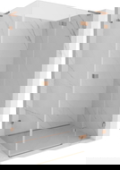 Mexen Lunar L cabina de ducha abatible derecha 85 x 70 cm, transparente, cobre cepillado - 834L-085-070-65-00-P