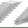 Mexen Lunar L Duschkabine Anschlag rechts 100 x 80 cm, transparent, gebürstetes Kupfer - 834L-100-080-65-00-P