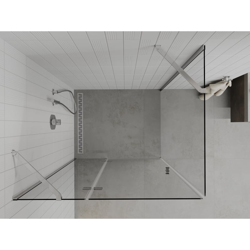 Mexen Roma kabina prysznicowa uchylna 70 x 100 cm, transparent, chrom - 854-070-100-01-00