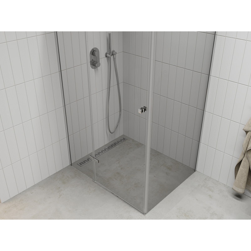 Mexen Roma klizna kabina za tuš 80 x 70 cm, prozirno, krom - 854-080-070-01-00