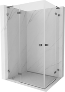 Mexen Lunar L Duo lijeva zakretna kabina za tuširanje 105 x 100 cm, prozirna, metalni kostur - 834L-105L-100P-95-00
