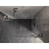 Mexen Lunar L cabine de douche pivotante droite 70 x 70 cm, transparent, gun gray brossé - 834L-070-070-66-00-P