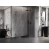 Mexen Lunar L desna preklopna tuš kabina 85 x 80 cm, prozirna, brušeni sivi pištolj - 834L-085-080-66-00-P