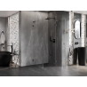 Mexen Lunar L desna kutna tuš kabina 90 x 90 cm, prozirna, brušeni gun gray - 834L-090-090-66-00-P