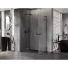 Mexen Lunar L Duo cabine de douche pliante 115 x 110 cm, transparent, gun metal - 834L-115L-110P-95-00