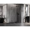 Mexen Lunar L right hinged shower cabin 100 x 100 cm, transparent, brushed gun gray - 834L-100-100-66-00-P