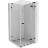 Mexen Lunar L cabine de douche à charnière droite 80 x 80 cm, transparent, noir - 834L-080-080-70-00-P