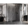 Mexen Lunar L dušinurk pöörduks parempoolne 85 x 80 cm, läbipaistev, must - 834L-085-080-70-00-P