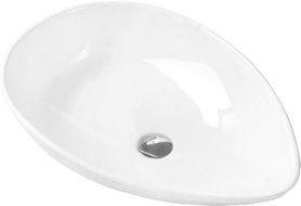 Mexen Livia 65 x 44 cm ülalett paigaldatav valamu, valge - 21416500