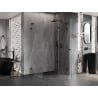 Mexen Lunar L cabine de douche pivotante droite 95 x 90 cm, transparent, noire - 834L-095-090-70-00-P