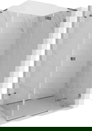 Mexen Lunar L rechthoekige douchecabine rechts openend 100 x 70 cm, transparant, geweer metaal - 834L-100-070-95-00-P