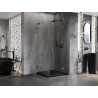 Mexen Lunar L kabina prysznicowa uchylna prawa 80 x 80 cm, transparent, gun metal - 834L-080-080-95-00-P
