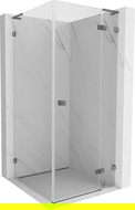 Mexen Lunar L right-hand hinged shower enclosure 100 x 100 cm, transparent, gun metal - 834L-100-100-95-00-P