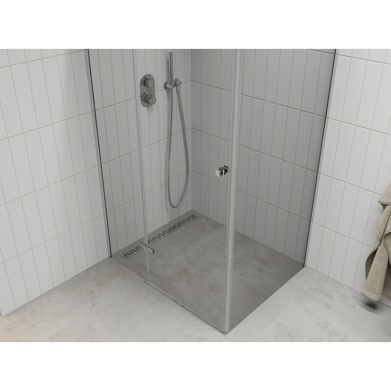 Mexen Roma schuifdeur douchecabine 105 x 90 cm, transparant, chroom - 854-105-090-01-00