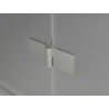 Mexen Lunar L Duo cabine de douche pivotante gauche 90 x 80 cm, transparent, nickel brossé - 834L-090L-080P-97-00