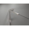 Mexen Lunar L Duo cabine de douche pivotante gauche 90 x 80 cm, transparent, nickel brossé - 834L-090L-080P-97-00