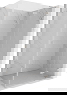 Mexen Lunar L Duschkabine schwenkbar rechts 90 x 70 cm, transparent, gebürsteter Nickel - 834L-090-070-97-00-P