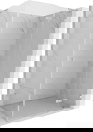 Mexen Lunar L Duschkabine mit schwenkbarer Tür rechts 100 x 70 cm, transparent, gebürsteter Nickel - 834L-100-070-97-00-P