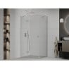 Mexen Roma Hinged Shower Enclosure 105 x 110 cm, Transparent, Chrome - 854-105-110-01-00
