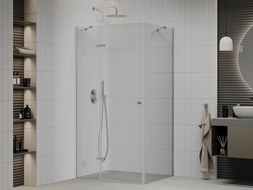 Mexen Roma cabine de douche à battant 110 x 90 cm, transparent, chrome - 854-110-090-01-00
