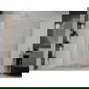 Mexen Roma cabine de douche pivotante 110 x 100 cm, transparent, chrome - 854-110-100-01-00