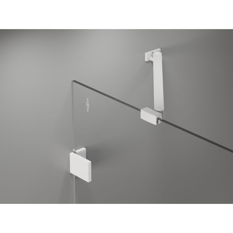 Mexen Lunar καμπίνα ντους ανοιγόμενη δεξιά 80 x 80 cm, διάφανο, λευκή