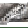 Mexen Lunar douchecabine naar buiten openslaand rechts 95 x 90 cm, transparant, wit - 834-095-090-20-00-P