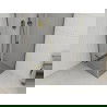 Mexen Roma draaibare douchecabine 70 x 70 cm, transparant, goud - 854-070-070-50-00