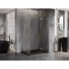 Mexen Lunar cabine de douche pivotante droite 85 x 80 cm, transparent, or - 834-085-080-50-00-P
