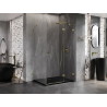 Mexen Lunar dušinurk parempoolne 95 x 90 cm, läbipaistev, kuldne - 834-095-090-50-00-P