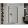Mexen Roma Duschkabine 90 x 90 cm, transparent, gold - 854-090-090-50-00