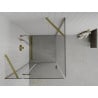 Mexen Roma Hinged Shower Enclosure 90 x 90 cm, Transparent, Gold - 854-090-090-50-00