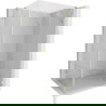 Mexen Lunar douchecabine rechts scharnierend 100 x 80 cm, transparant, geborsteld goud - 834-100-080-55-00-P
