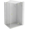 Mexen Lunar cabine de douche pivotante droite 100 x 90 cm, transparent, or brossé - 834-100-090-55-00-P