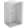 Mexen Lunar right-hinged shower enclosure 100 x 70 cm, transparent, rose gold - 834-100-070-60-00-P