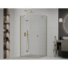 Mexen Roma preklopna tuš kabina 90 x 80 cm, prozirna, zlatna - 854-090-080-50-00