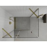 Mexen Roma preklopna tuš kabina 90 x 80 cm, prozirna, zlatna - 854-090-080-50-00