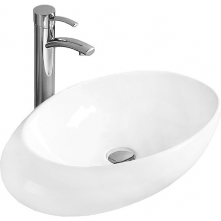 Mexen Malwa lavabo encastré 59 x 36 cm, blanc - 21435900