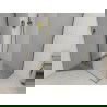 Mexen Roma douchecabine, openslaand 100 x 70 cm, transparant, goud - 854-100-070-50-00