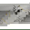Mexen Roma douchecabine, openslaand 100 x 70 cm, transparant, goud - 854-100-070-50-00
