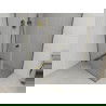 Mexen Roma douchecabine, openslaand 100 x 70 cm, transparant, goud - 854-100-070-50-00