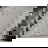 Mexen Roma cabine de douche pivotante 110 x 90 cm, transparent, or - 854-110-090-50-00