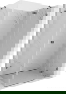 Mexen Lunar Duschkabine Schwingtür rechts 100 x 90 cm, transparent, gebürstetes Gun Gray - 834-100-090-66-00-P