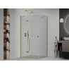 Mexen Roma cabine de douche pivotante 120 x 90 cm, transparent, or - 854-120-090-50-00