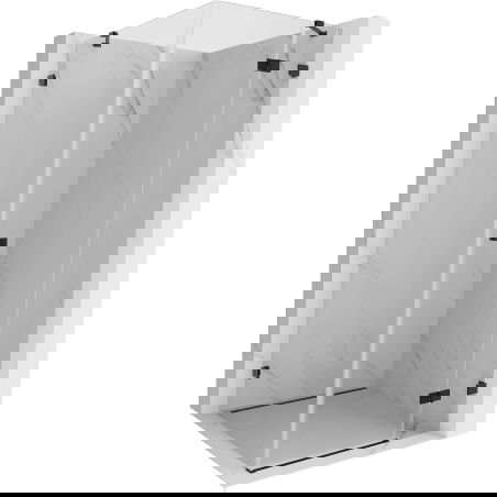 Mexen Lunar opklappbar Duschkabinn Recht 90 x 90 cm, transparent, schwaarz - 834-090-090-70-00-P