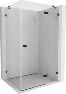 Mexen Lunar tuš kabina na preklapanje desna 100 x 90 cm, prozirna, crna - 834-100-090-70-00-P