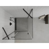 Mexen Roma draaideur douchecabine 70 x 70 cm, transparant, zwart - 854-070-070-70-00