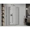 Mexen Roma draaideur douchecabine 80 x 80 cm, transparant, zwart - 854-080-080-70-00